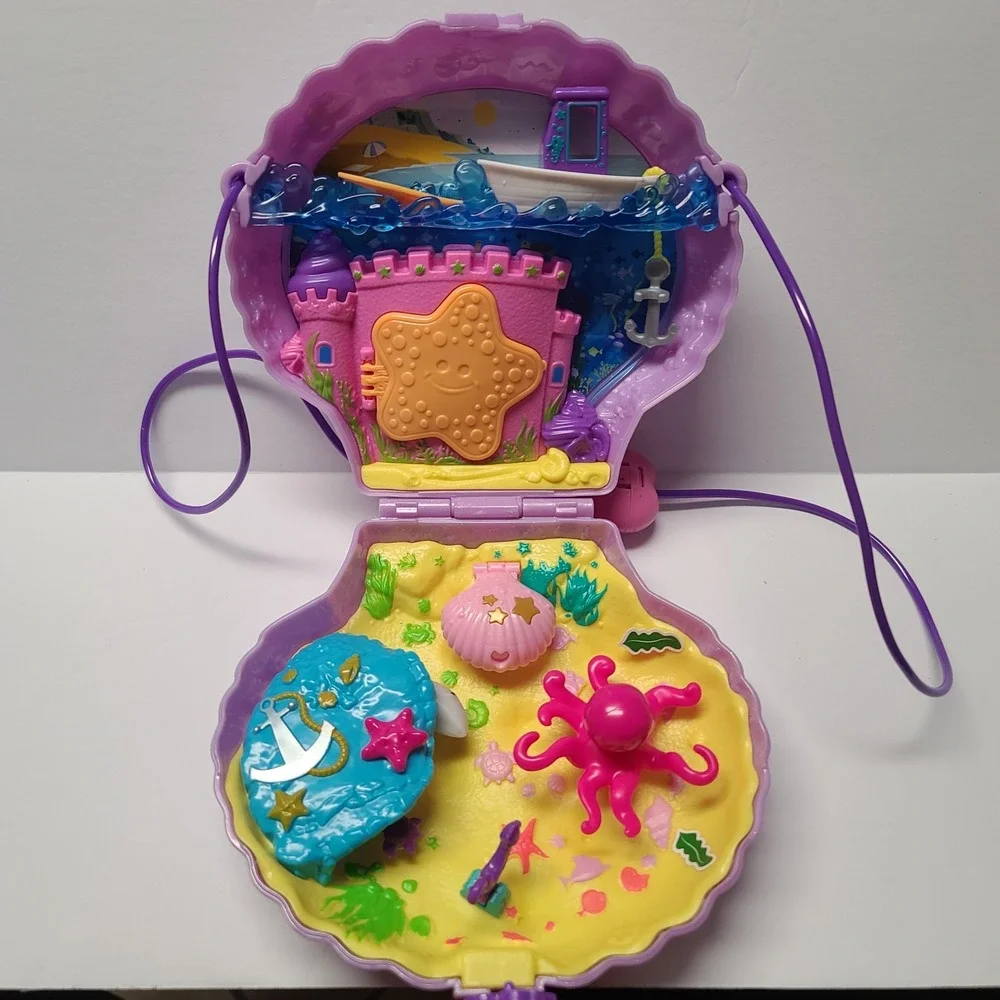 Mattel Polly Pocket Tiny Power Sea Shell Purse Playset 2019 Missing Pieces Dolls